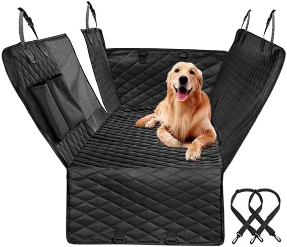 Dog Car Seat Cover for Mazda CX-5 2017 2018 2019 2020 2021 2022 2023 2024, Waterproof Nonslip Back Seat Pet Cushion Easy Install Durable Dog Travel Hammock,Black