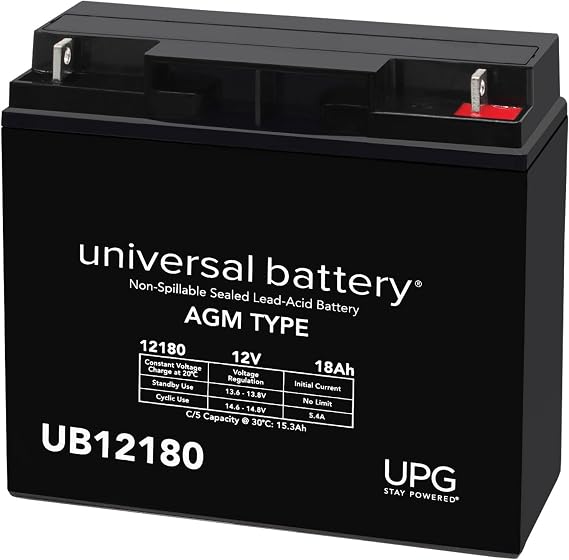 UPG UB12180 D5745 AGM 12V 18AH 12 Volt 18 Amp SLA Battery