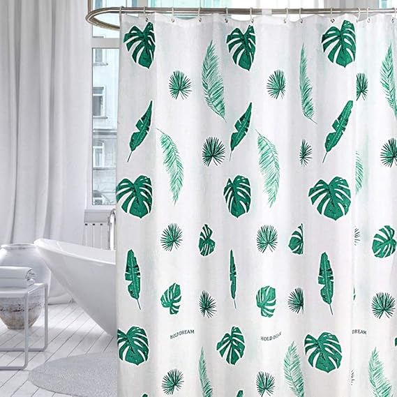 ZXD ZHEXUNDIAN Modern Geometric Flowers Cartoon Bathroom Shower Curtains Waterproof Quick Dry Fabric with 12 Pcs Hooks (Color : Style 6, Size : W80xH180cm)