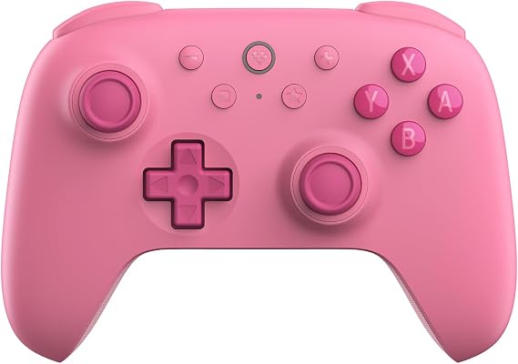 8Bitdo Ultimate 2C Bluetooth Controller for Switch & Switch 2, Wireless Controller with 6-Axis Motion Control, Rumble Vibration, Refined D-Pad and Bumpers, and Hall Effect Joysticks (Pink) | Hall Effect Joysticks, 6-Axis Motion Control, Rumble Vibration, Refined D-Pad and Bumpers, Extra R4/L4 Bumpers