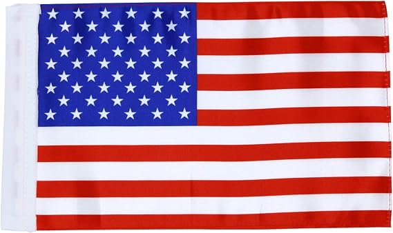 Motorcycle Flag 6x9 Motorcycle American Flag 6" x 9" Replacement Motorcycle US Flag Double Sided Sewing UV Coated Mini Flag