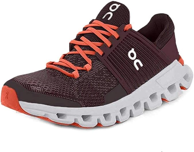 ON Running Womens Cloudswift Running Shoe (6.5, Plum/Dawn)