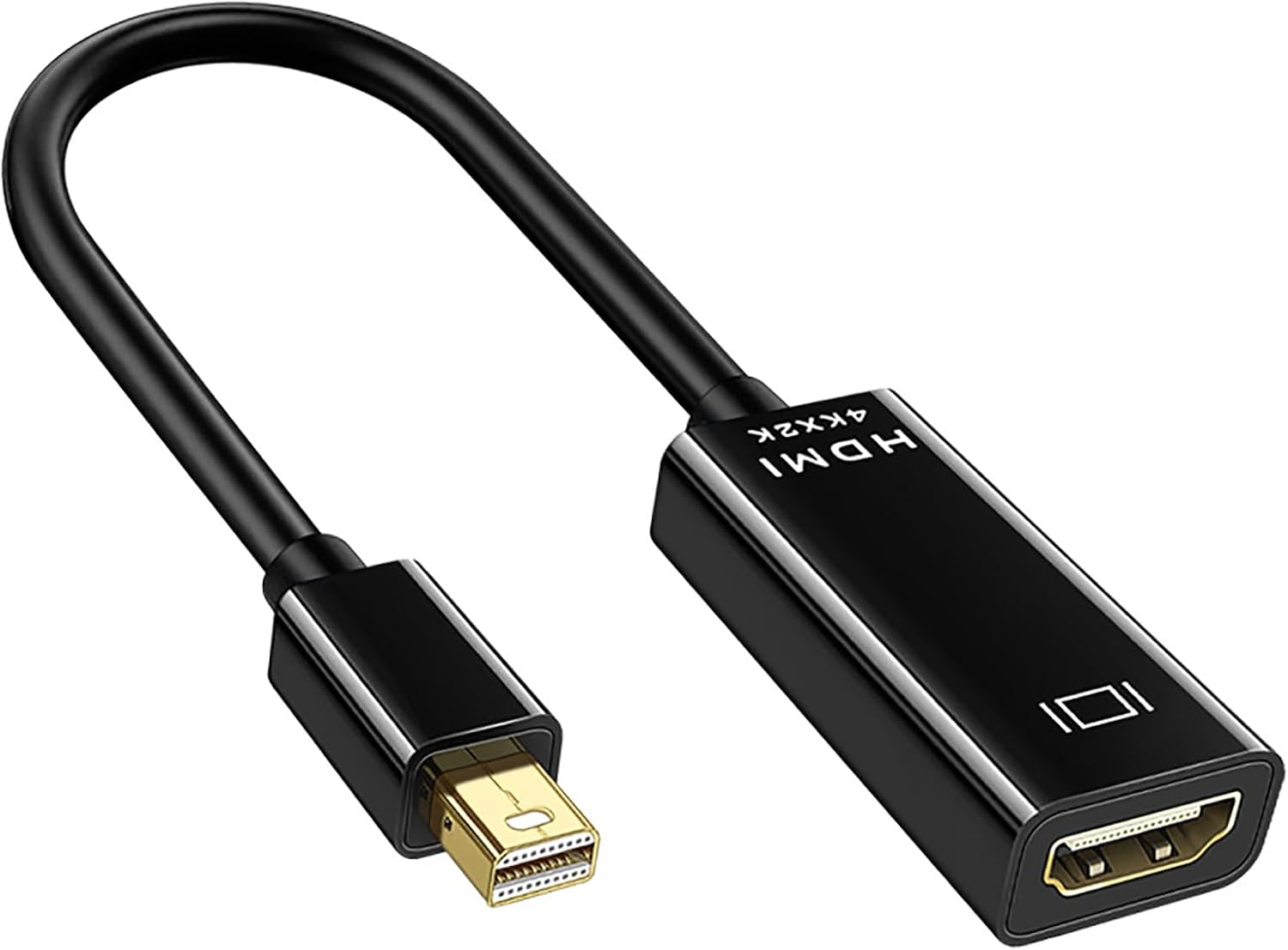 Mini DisplayPort to HDMI Adapter 4K@60Hz20cm Thunderbolt to HDMI, Compatible with Apple Mac, MacBook AirPro, iMac, Surface ProDock, Minidisplay Mini Displayport, HDMIMini DP HDMI Converter