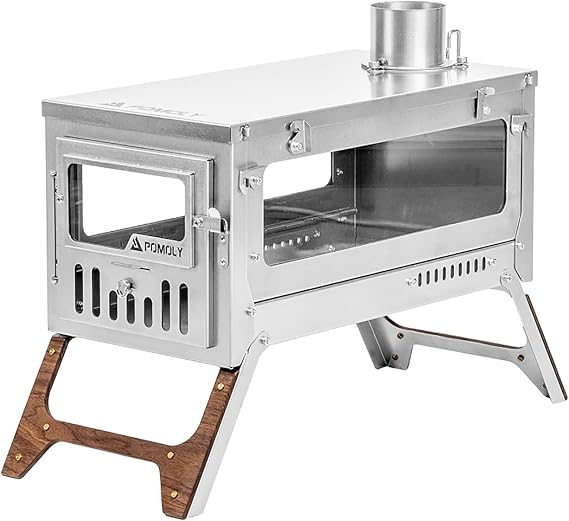 POMOLY T1 Ultra 3 3.0 Titanium Wood Stove Fastfold Camping Tent Stove