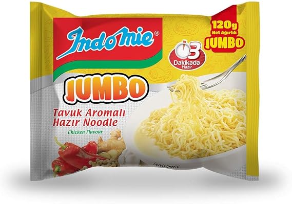 Indomie Paket Jumbo Tavuk Koli 40'lı (120 Gr x 40 Adet)