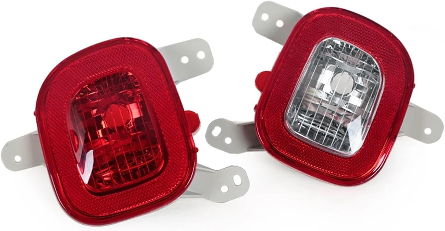 Left Right Led Rear Bumper Reflector Tail Stop Light Rear Reflector Turn Signal Fog Lamp For jeeps Renegade 2015-2018 NO BulbsLeft and Right