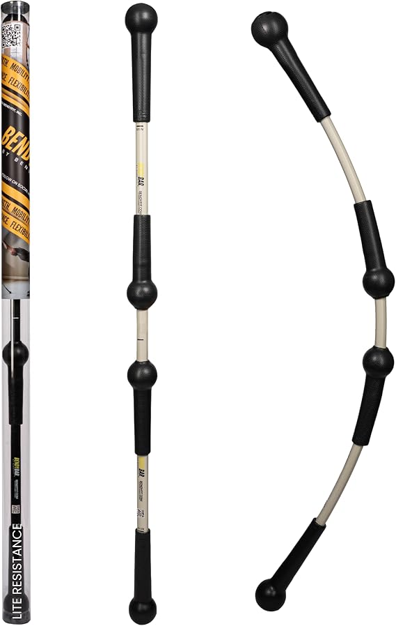 BendyBar Flexible Weighted Resistance Bar to Improve Joint Mobility, Core Strength & Balance, Adjustable Height