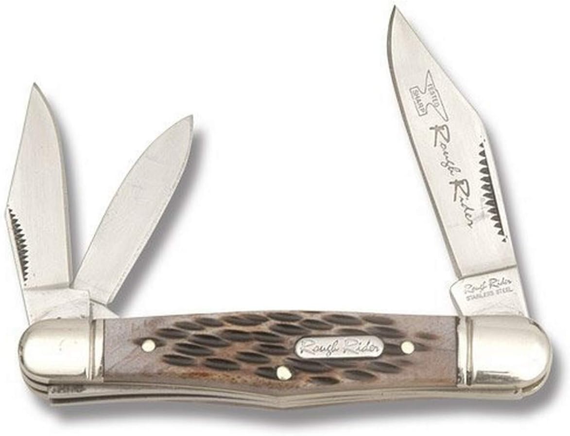 Rough Ryder Whittler Amber Bone