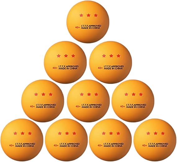 10 Pcs Table Tennis Ball Replacement Pingpong Ball 3-Star Standard Table Tennis Ball For Indoor/Outdoor Pingpong Table 3 Star Standard Table Tennis Ball