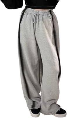 Wide Leg Sweatpants High Waisted Baggy Pants Fashion Graffiti Heart Print Drawstring Athletic Joggers Streetwear