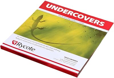 Rycote 065102 Undercover for Lavalier Microphone - Grey Pack of 30