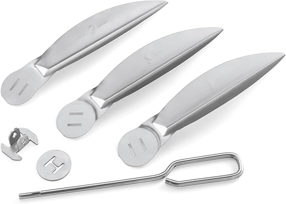 Weber 22.5" OneTouch Cleaning System Kit, Silver Replacement Ash Sweeper for 22" OneTouch Silver Charcoal Grills, Durable Aluminized Steel, Improves Airflow & Cleanup, Kettle