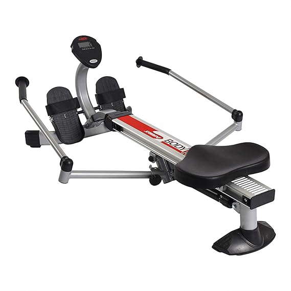 Stamina Hydraulic Rowing Machine, BodyTrac Glider with Cylinder Resistance, 250 Lbs - Home and Gym Exercise Equipment - Ideal for Fitness Training and Body Workout