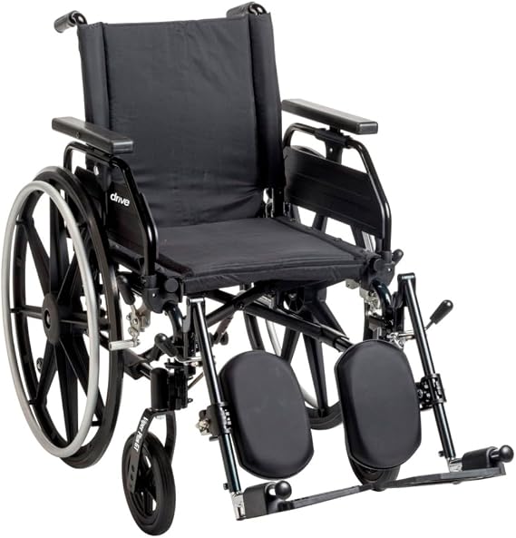 Drive Medical Viper Plus GT Wheelchair, Elevating Legrest, 16 Seat, Green