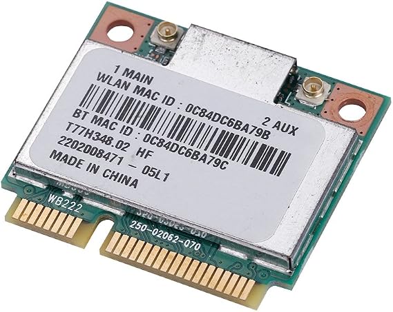 AR5B22 Dual Band Wireless Mini PCI-E 802.11N WLAN Card, 300M Card 4.0 Combo 2.4 & 5Ghz Network Interface Controller Adapter
