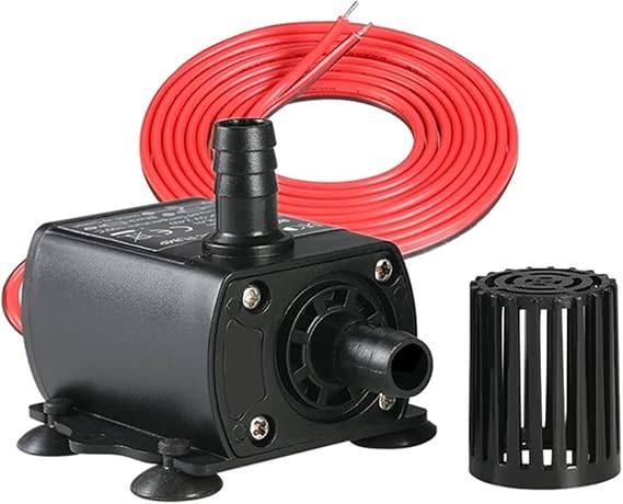 Adjustable Small submersible pump DC 12V Mini Brushless Water Pump 280L/H 300cm Lift Submersible Pump
