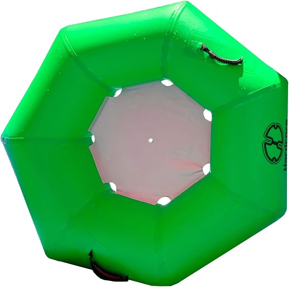 Hardcore River Tube with Durable Triple-Layer PVC, Ergonomic Seven-Sided Design, Intuitive Handles, and C7 Valve Inflation Ideal for Tubing Adventures