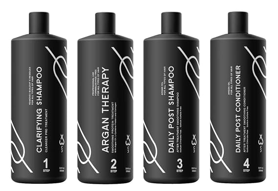 UNEX ARGAN PROTEIN THERAPY FULL KIT 946ml (32oz) Formaldehyde Free - MADE IN USA