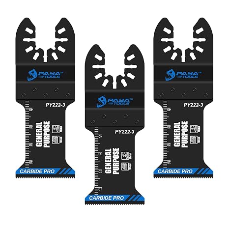 3-Pack 1-3/8'' Carbide Oscillating Saw Blades