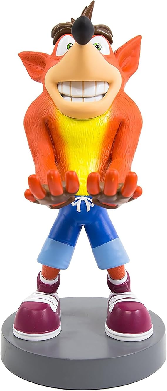 Exquisite Gaming Crash Bandicoot Controller Holder & Phone Stand, 8.5 in Collectible Figure