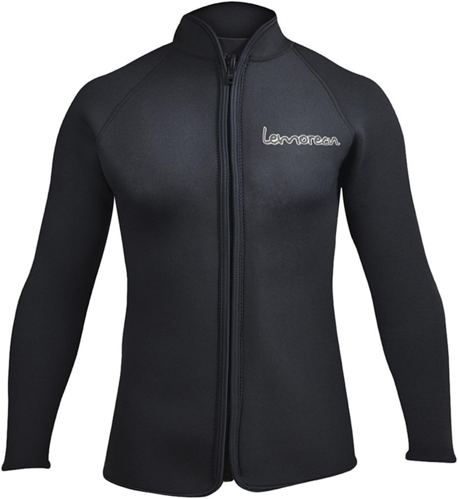 Lemorecn Adult’s 3mm Wetsuits Jacket Long Sleeve Neoprene Wetsuits Top