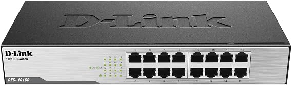 D-Link DES-1016D 16 Port 10/100Mbps Desktop Switch