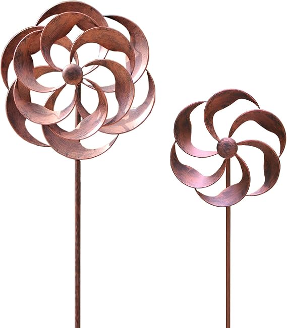 Wind Spinner Willow Leaves for Patio Lawn Outdoor Yard Lawn Garden