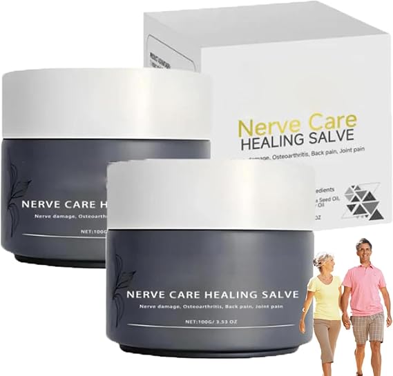 New Upgrade Nerve Cream, Nerves Care Healing Salve,Professional Nerve Relief Cream for Back, Neck, Hands and Knees (2pcs)