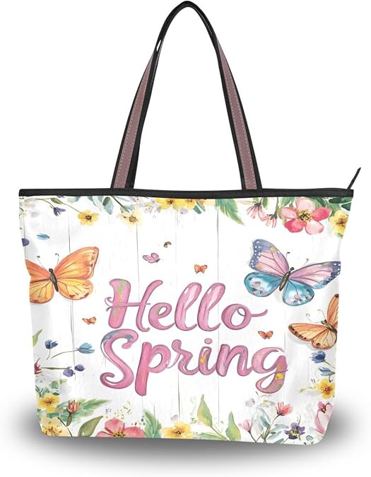 Women Turtle Tote Bag Polyester Handbag Zippered Tote Bag Turtle Tote Purses,Summer Beach Tote Bag