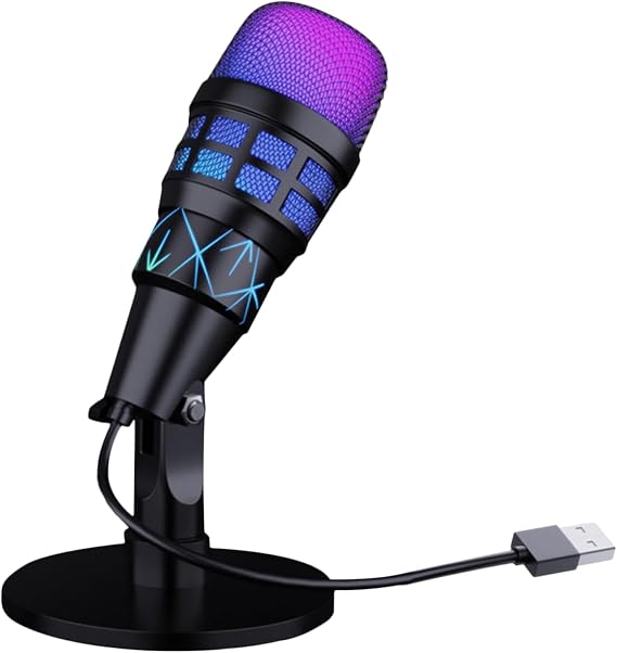 Pc Microphone Wireless USB Noise Cancellation Condenser Accessories