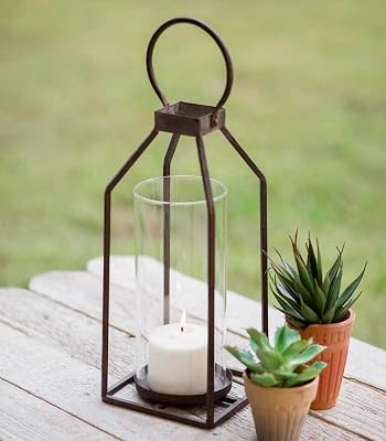 CTW Home Collection Small Greenville Pillar Candle Lantern