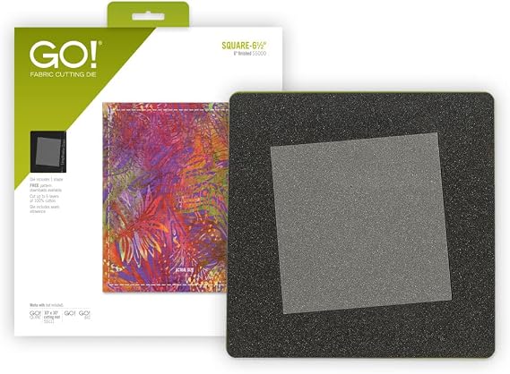 AccuQuilt GO! Fabric Cutting Dies; Square 6-1/2 inch; Quilt Block A
