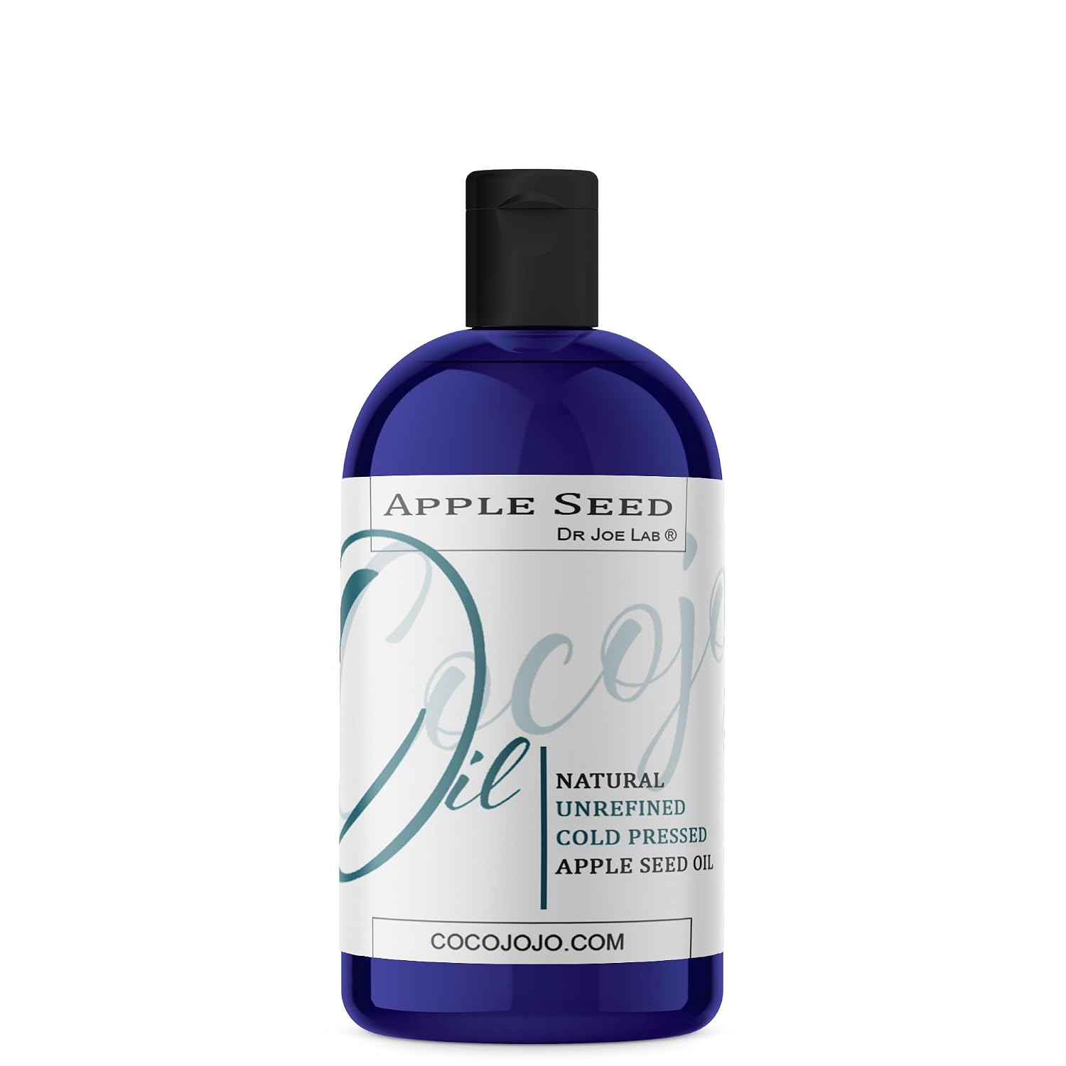 cocojojo Apple Seed Oil - 16 oz - Pure Unrefined Cold Pressed Extra Virgin Non-GMO Vegan Carrier Oil for Hair Skin Face Body Facial Cleanser Hydration Nourish Moisturize - Packaging May Vary