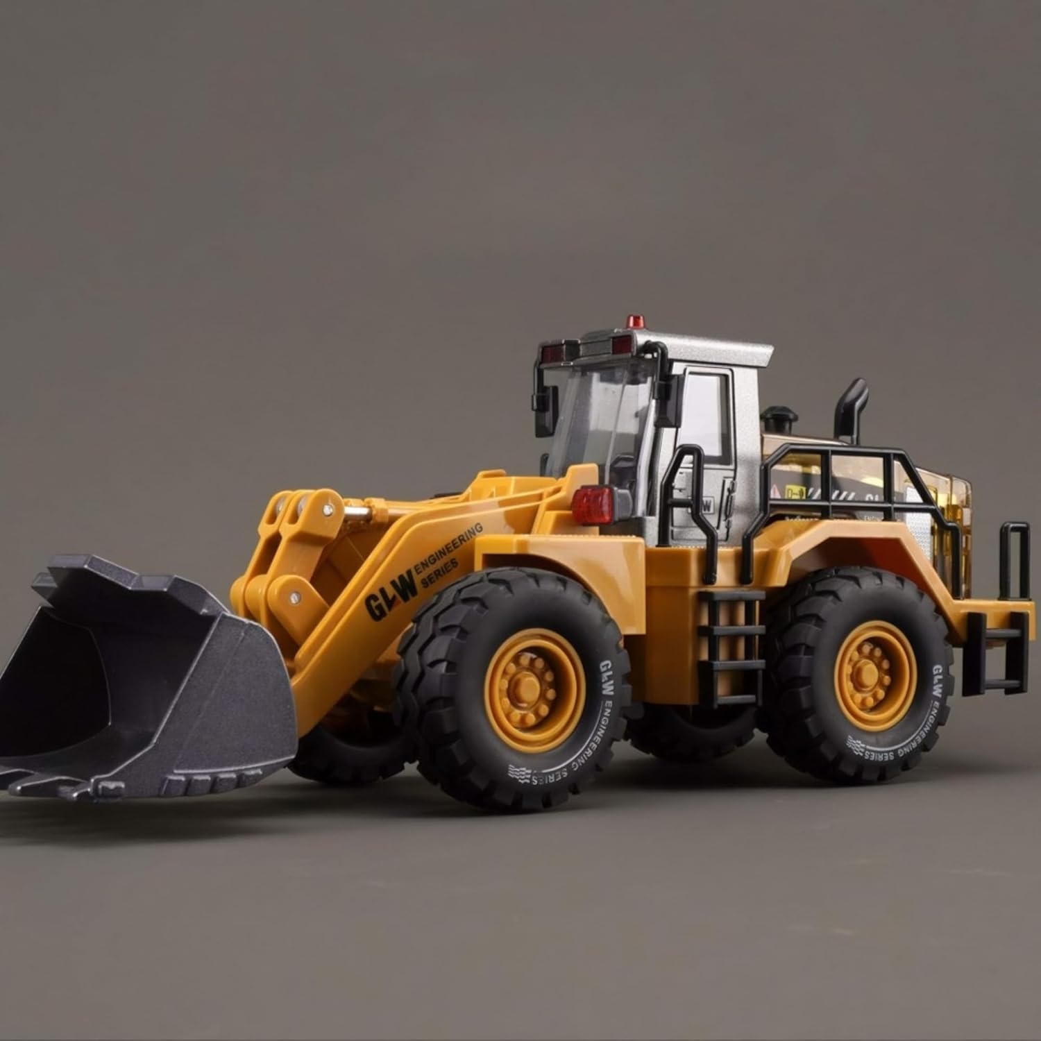 Oyuncak Sürtmeli Sesli Işıklı Metal Kepçeli Buldozer İnşaat Aracı