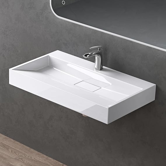 doporro Cast Mineral Sink with Nano Coating Drain Fitting