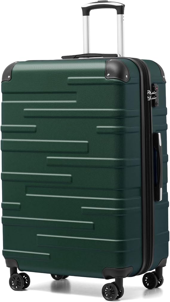 COOLIFE Large Suitcase 28 inch, 93L Expandable, mit TSA Lock, ABS Hardshell