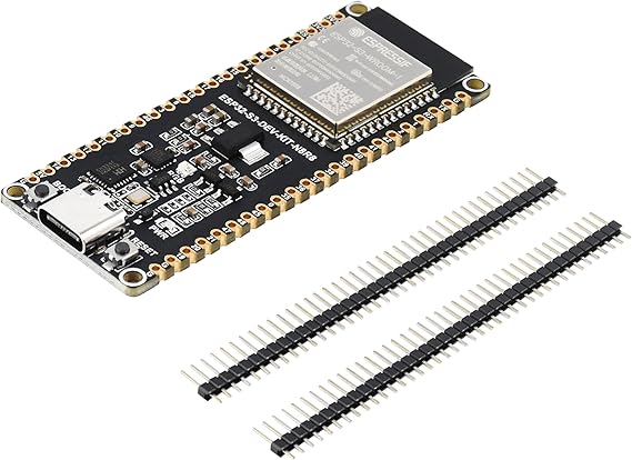 ESP32-S3 Microcontroller 2.4GHz Wi-Fi Development Board Onboard ESP32-S3-WROOM-1 Series Module, 240MHz Dual Core Processor, 512KB SRAM 384KB ROM 8MB P SRAM 16MB Flash, USB-C Port