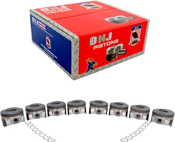 DNJ P4308 Piston Set Standard for 2014-2022 Chevrolet, GMC Sierra 1500, Sierra 1500 Limited, Silverado 1500 5.3L V8 16V OHV 5328cc