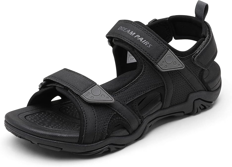 DREAM PAIRS Men's Hiking Walking Sport Water Sandals | Comfortable Athletic Arch Support Sandals For Men Outdoor Adventurous Open Toe Water shoes