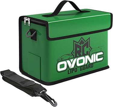OVONIC Lipo Safe Bag Fireproof Explosionproof Bag, Large Capacity for Lipo Battery Charge & Storage