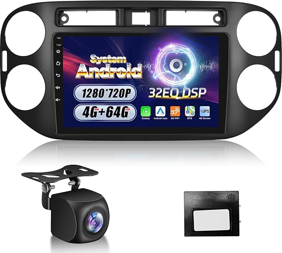 Upgraded 4+64G Android Car Radio Stereo for VW Volkswagen Tiguan 2006-2016