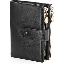 FALAN MULE Leather Purses for Women, Women's Small Wallet with RFID Blocking, Small Ladies Purse Credit Card Wallet