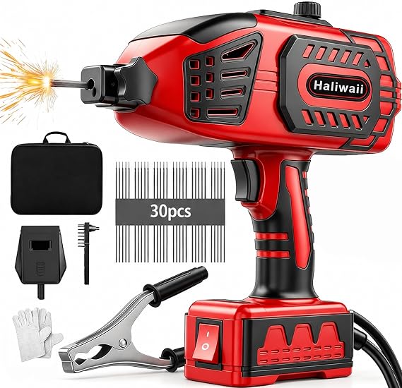 Portable Hand held Welding Machine for Metal, 20-120A 110V Electric Welding Machine with IGBT Inverter 5 Variable Current Adjustment, ARC Welder Gun, With 30 Pcs 3/32" Wire Rods