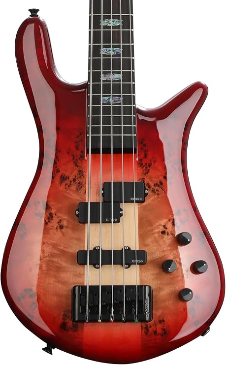 Spector ReBop5DLX EX Zebra Top 5-String Bass Guitar
