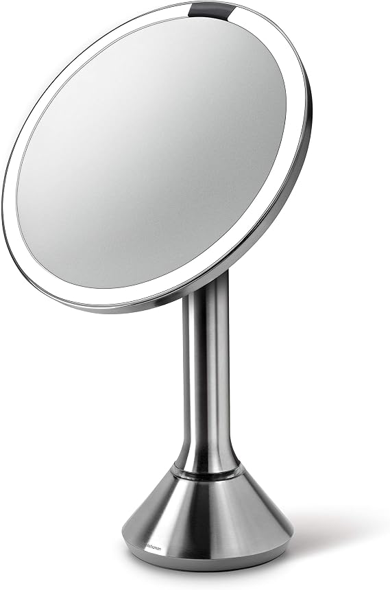 simplehuman 8'' Round Sensor Mirror with 5x and 10x Magnification