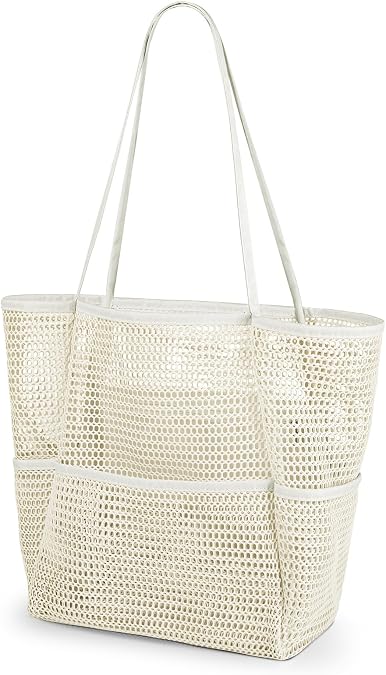 Iioscre Beach Bag for Women, Causal Hobo Handbags with Zipper Inner Pocket