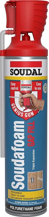 Soudal 454800 Soudafoam Gap Fill High Expansion, Genius Gun, Champagne
