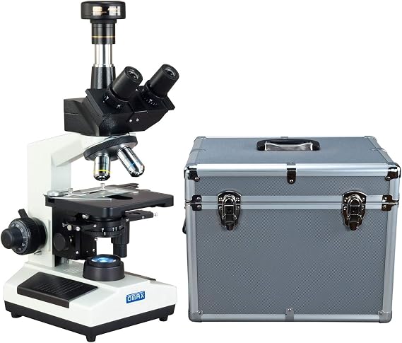 OMAX M837SL-PHC2-A185A-C90U 2000X Phase Contrast Trinocular Compound LED