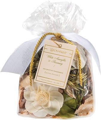 Aromatique Decorative Fragrance Potpourri, White Amaryllis & Rosemary, 7 Ounce