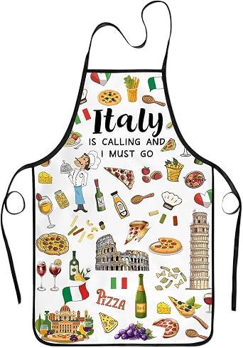 New York Paris Italy Florida Nashville Scotland Travel Souvenirs Gifts Apron for Women Men Grilling Cooking Baking